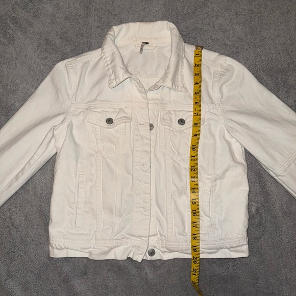 FREE PEOPLE denim jean jacket size small - Picture 6 of 9